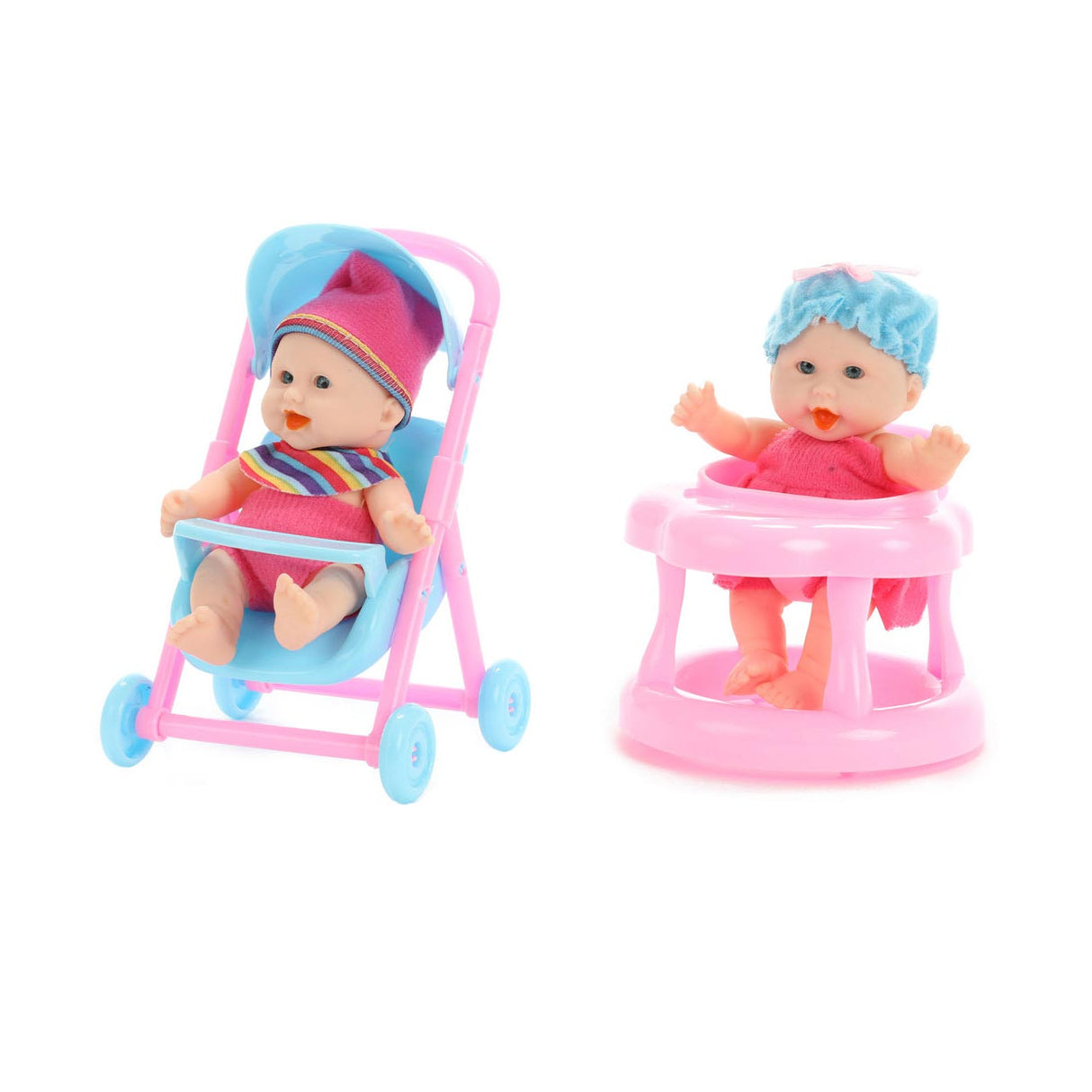 Beau Baby Mini-Babypuppe sitzend, 12 cm