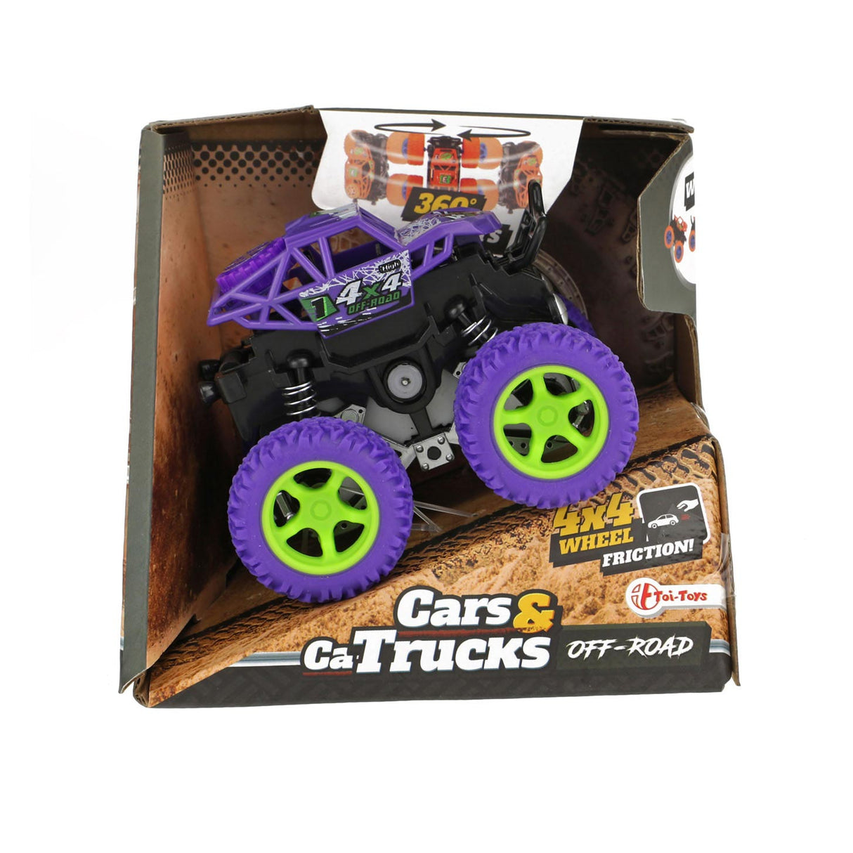 Vehicool Friction Monster Truck Stunt 360