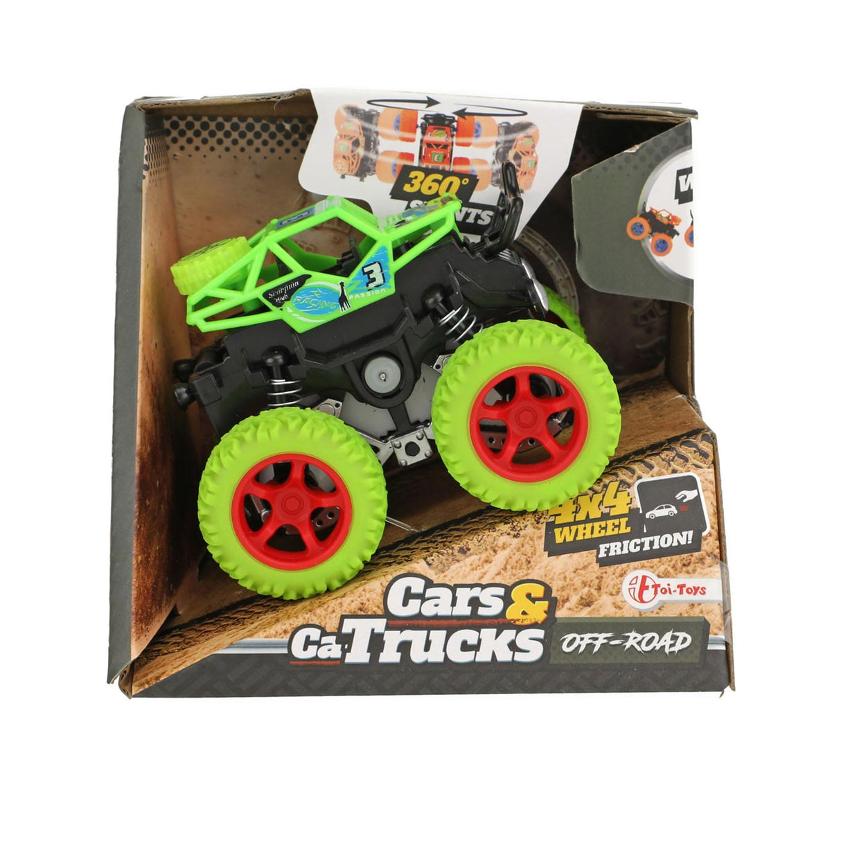 Vehicool Friction Monster Truck Stunt 360