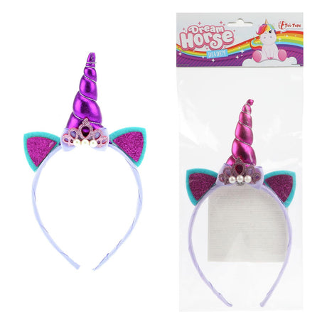 Traumpferd Diadem Einhorn lila