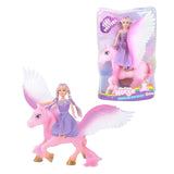 Dream Horse Unicorn Pegasus with teenage doll