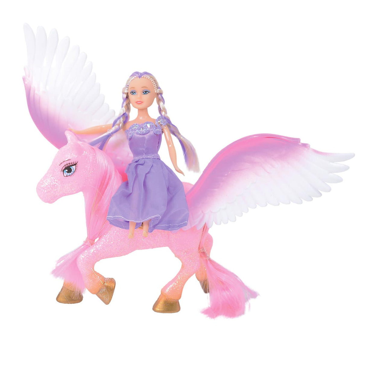 Dream Horse Unicorn Pegasus with teenage doll