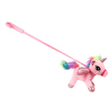 Traumpferd Einhorn Plüsch am Stiel