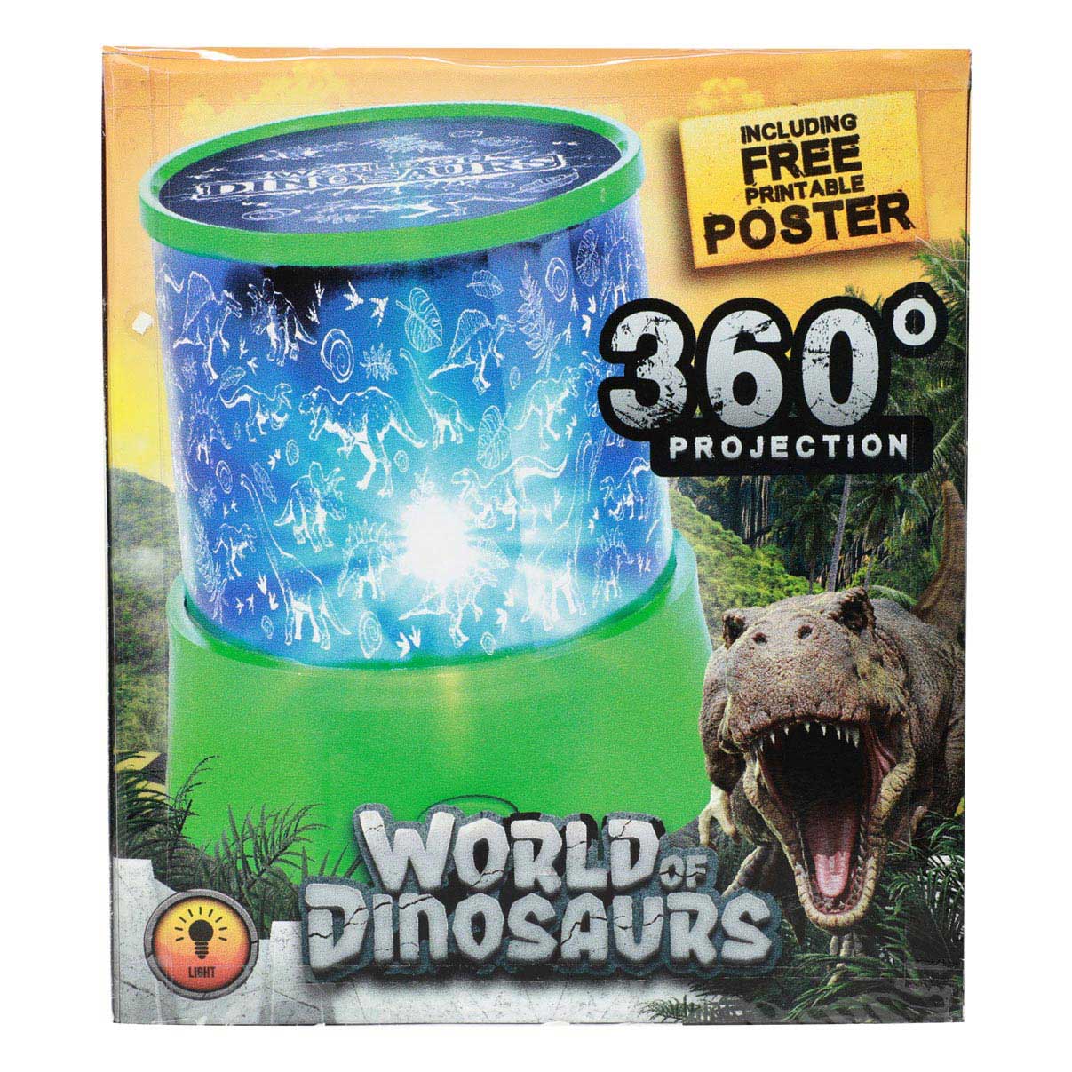 World of Dinosaurs projektil lampe dino