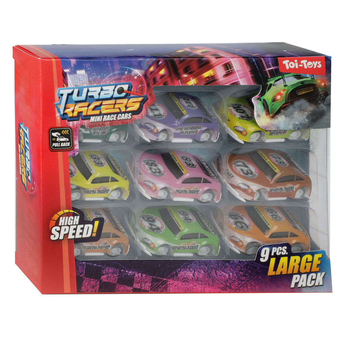 Turbo Racers Mini Rally Pull-Back Cars, 9.