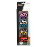 TOI-TOYS Metal Retrack Off Road Mini Cars, 4st.