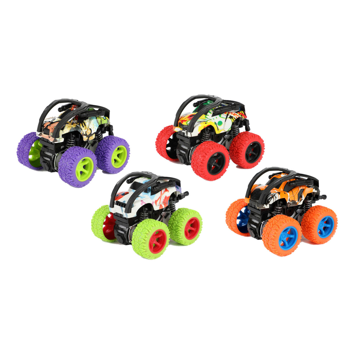 TOI TOYS CAMIONS FRICCIÓN Monster Truck volteado