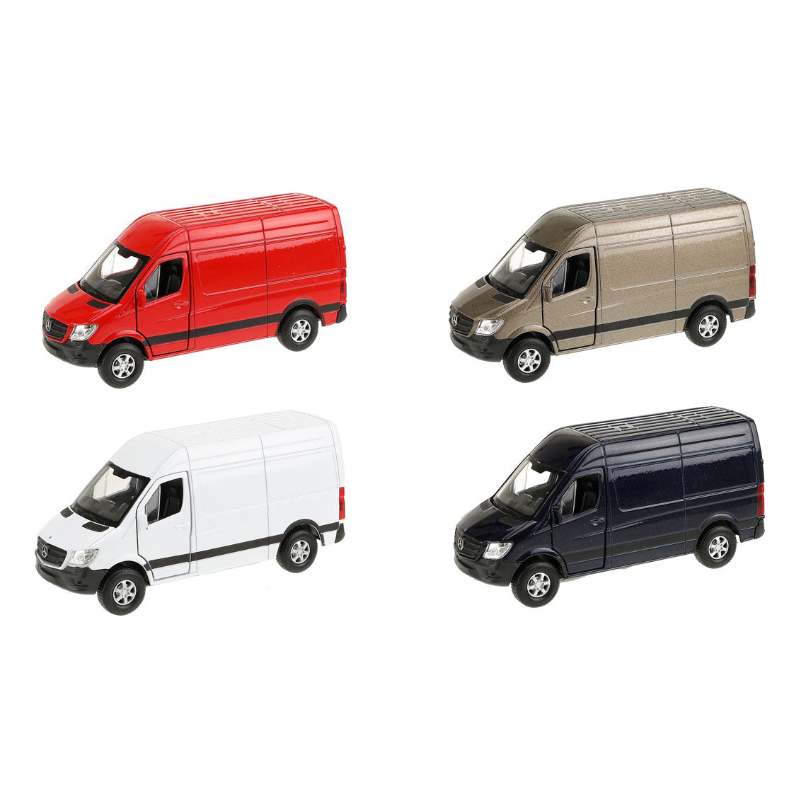 Toi-Toys Welly Mercede-Benz Sprinter Panel Bus Model Car Car