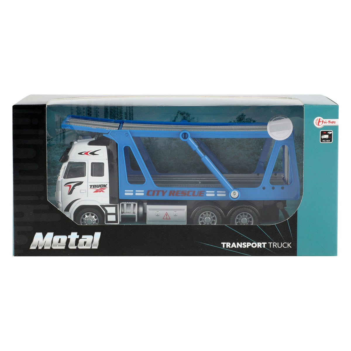 Toi-toys Abschleppwagen blau 12 cm