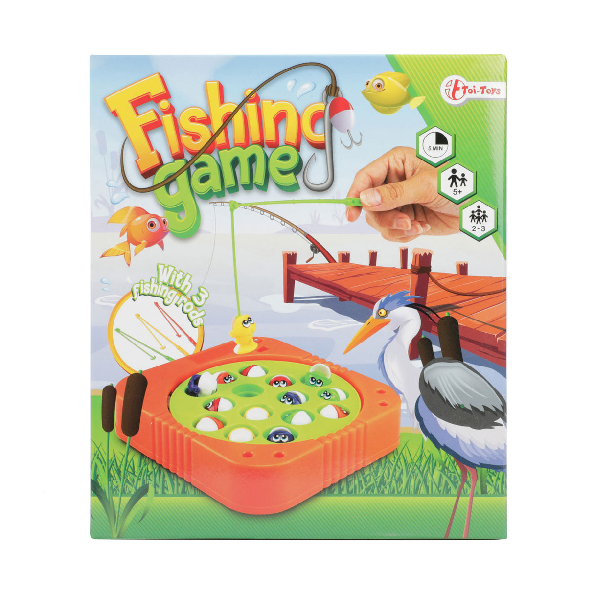 Toi-Toys electronic fishing game with 3 fishing rod