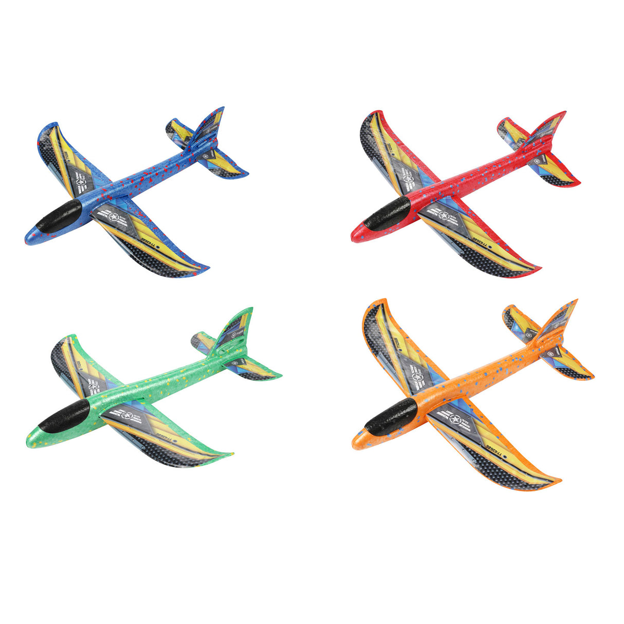 Toi-toys Toi Toys o Play Schaumstoffflugzeug 36 cm mit Aufklebern