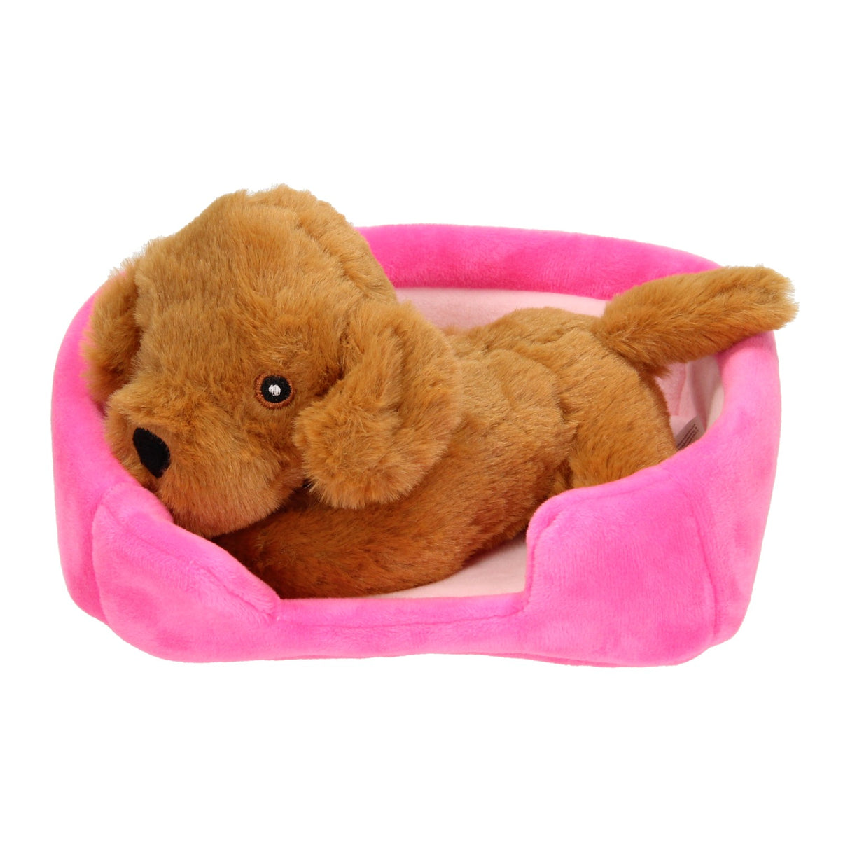 Toi-Toys Pluchen Dog in Basket