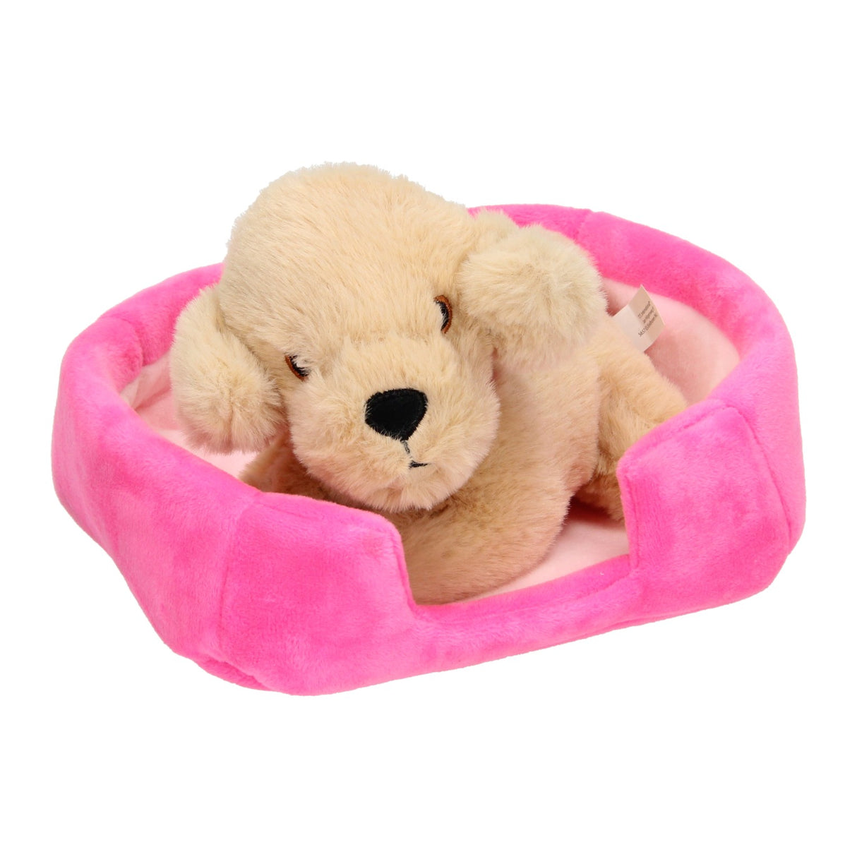 Toi-Toys Pluchen Dog in Basket