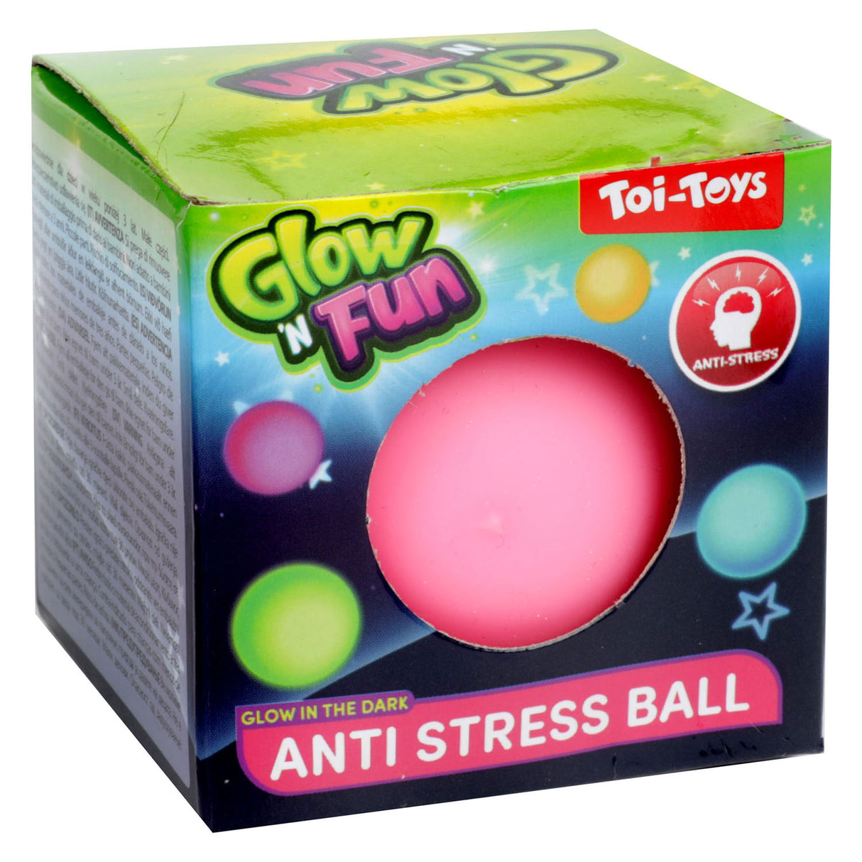 Toi-Toys Glow n Fun Anti-Stress-Ball leuchtet im Dunkeln