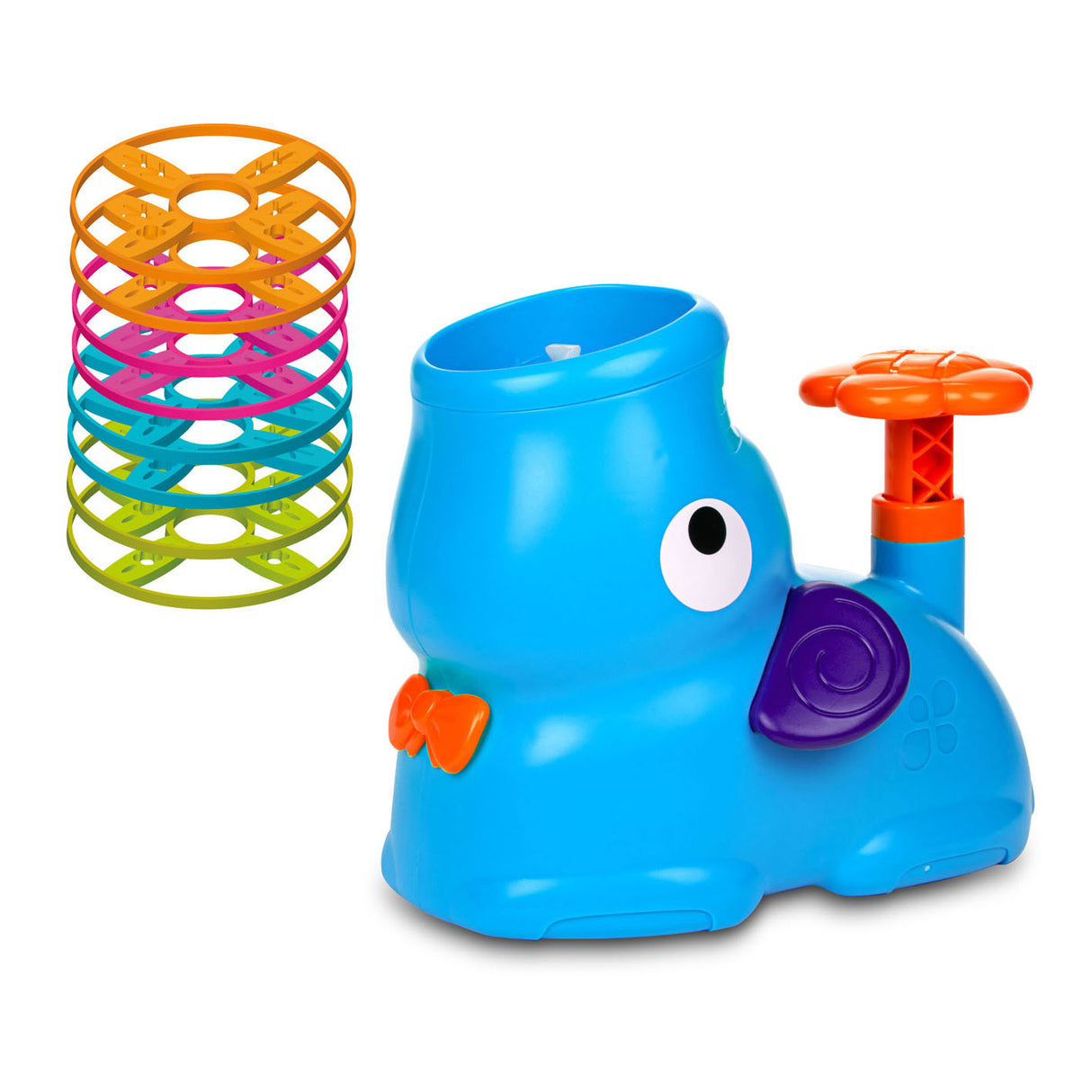 TOI-TOYS JUEGO DEL CAÑO ELEFANTE Catch Discos voladores