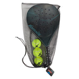 Adrenix Padel-Set Schläger mit 3 Bällen – blau
