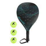 Adrenix padelset racket met 3 ballen - groen