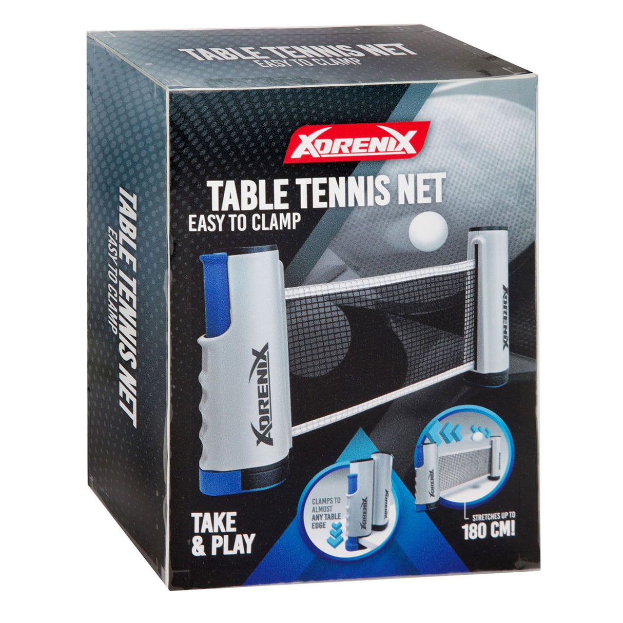 Toi-toys Toi Toys Adrenix Tischtennisnetz kompakt passt auf jeden Tisch