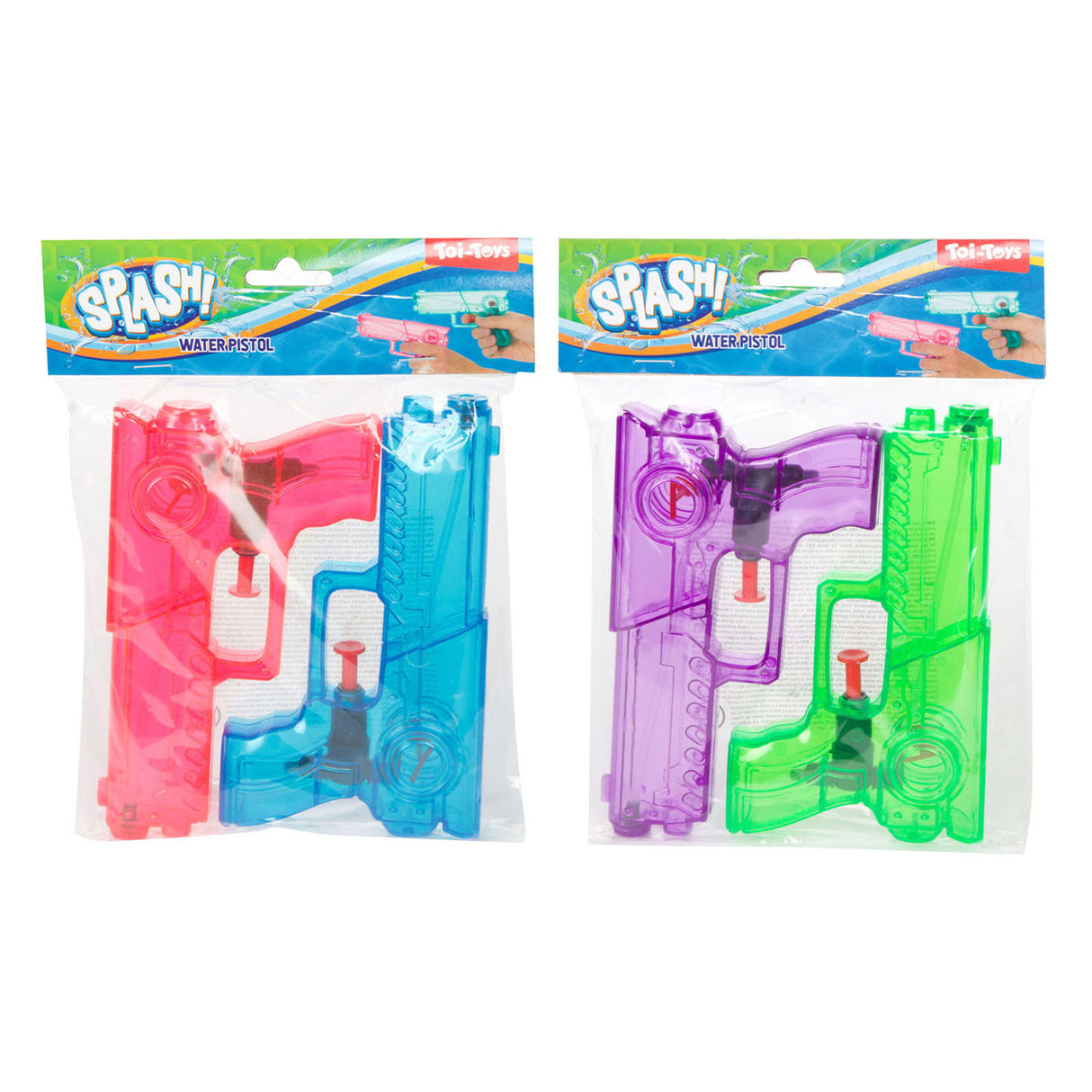 Splash Waasser Pistoul transparent, 2st.