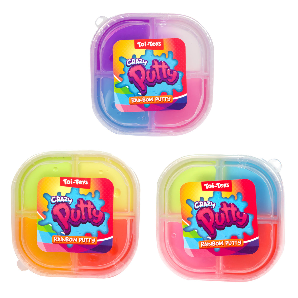 Toi-toys lëscht glitters Putty quattro