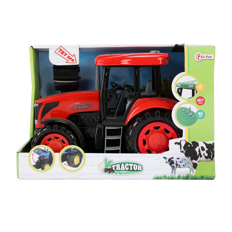 Toi-Toys Traktor groß mit Licht und Klangrot