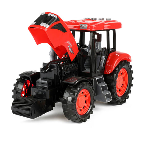 Toi-Toys Traktor groß mit Licht und Klangrot