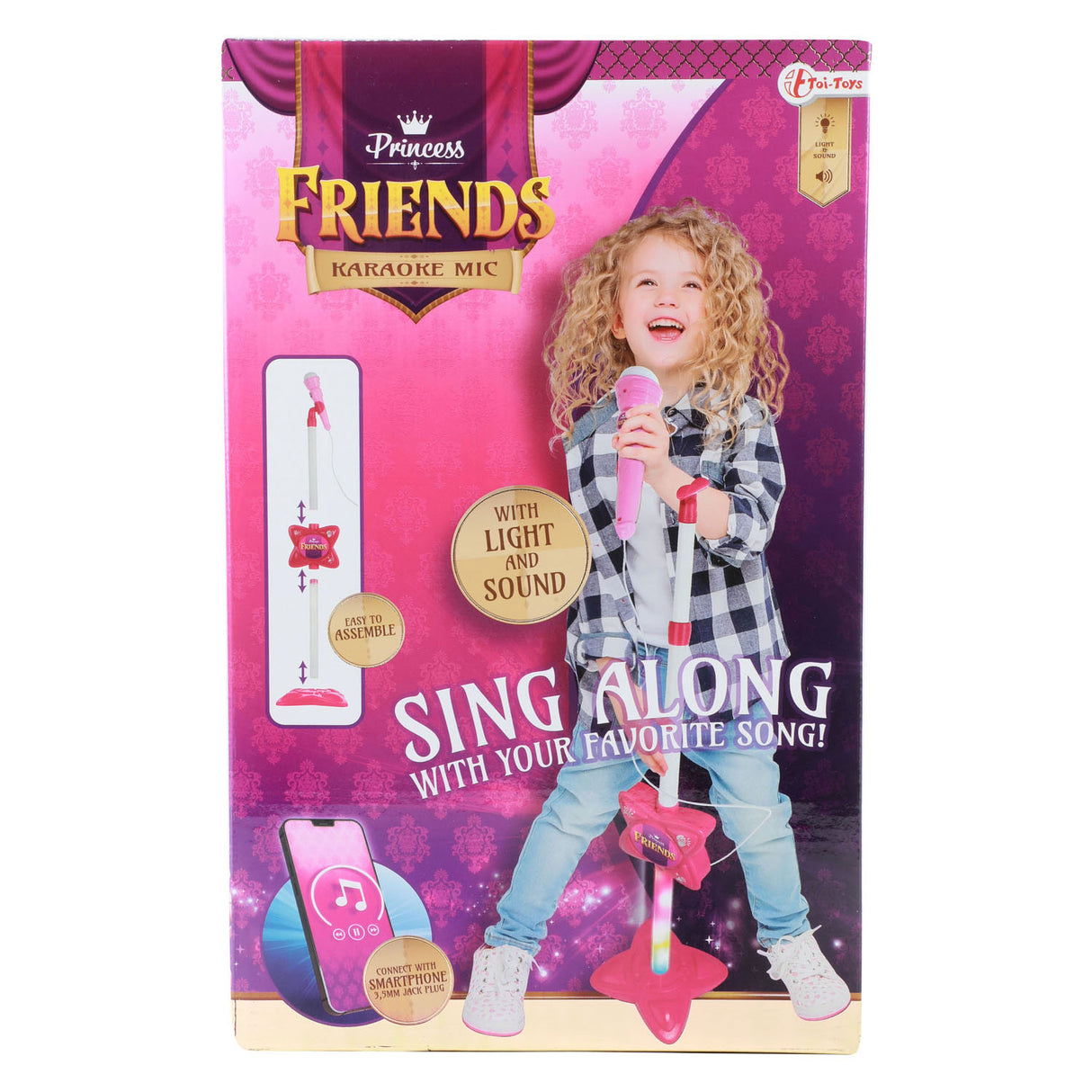 Toi-Toys Prinzessin Freunde Karaoke-Set mit Smartphone-Verbindung
