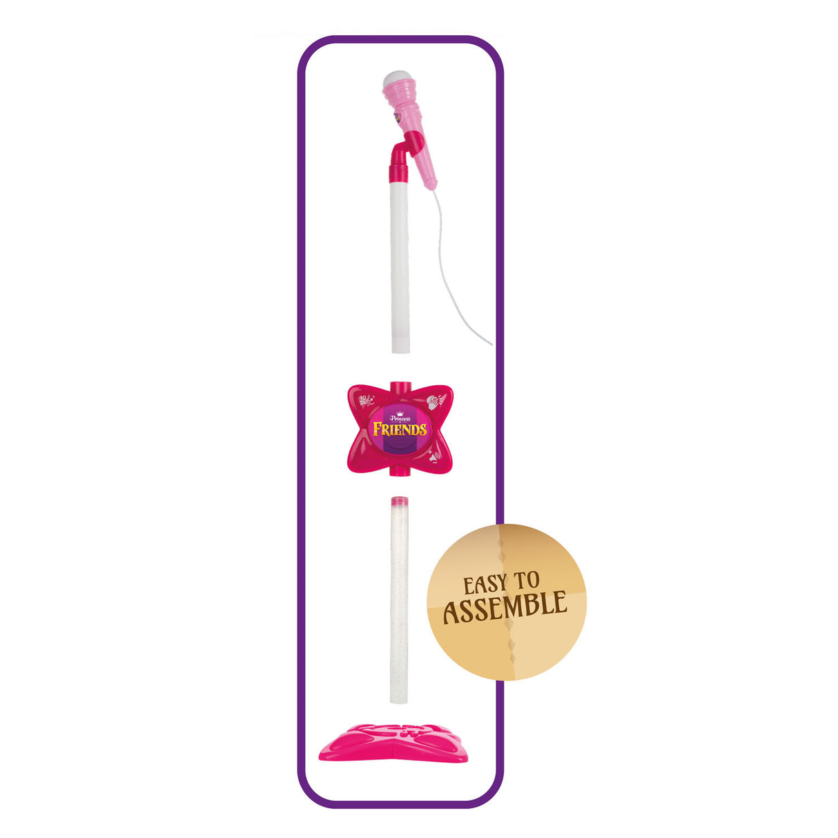 Toi-Toys Prinzessin Freunde Karaoke-Set mit Smartphone-Verbindung