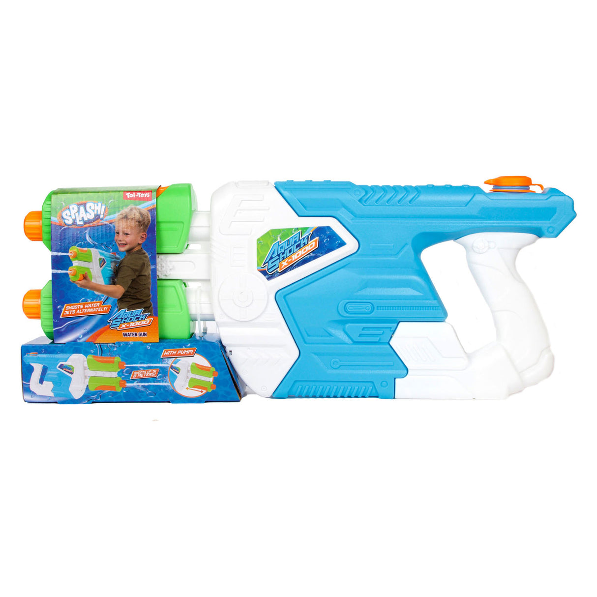 Splash waterpistool met dubbele loop twice, 1700ml