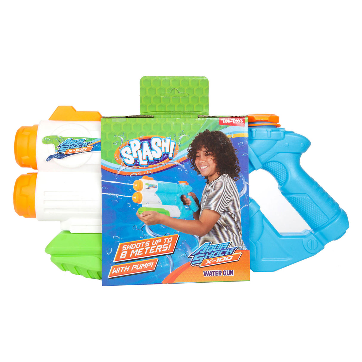 Splash Water Gun s energií s dvojitou smyčkou, 1080 ml