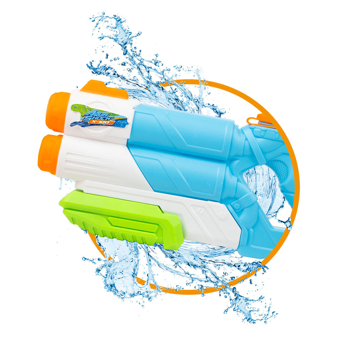 Splash water gun with double loop power, 1080ml