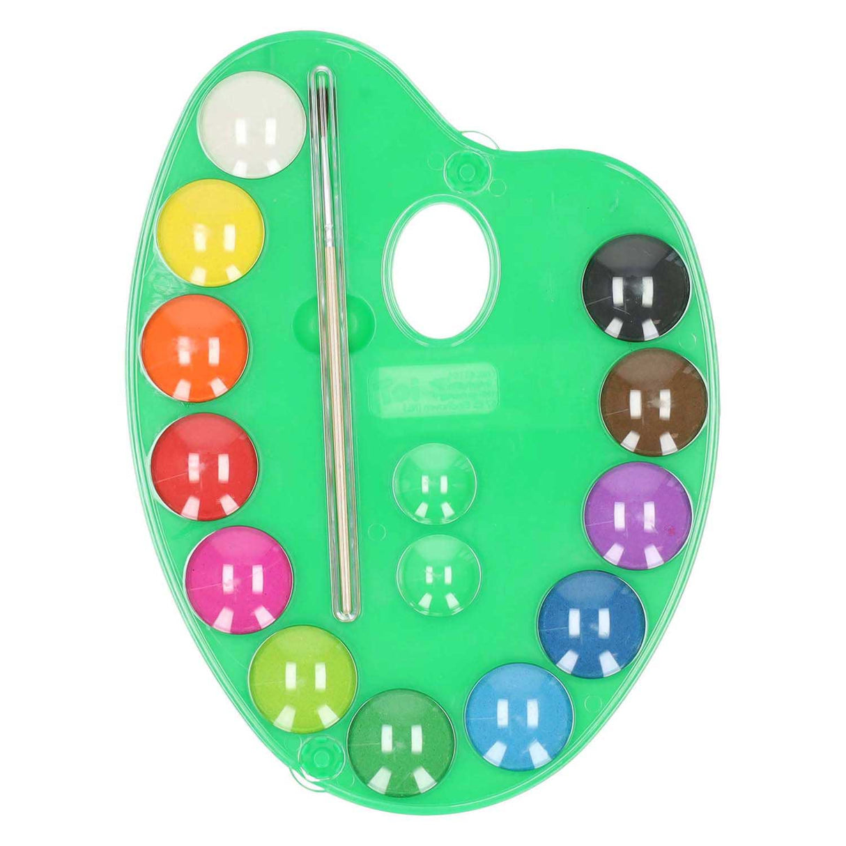 Malpalette 12 Farben und Pinsel