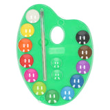 Malpalette 12 Farben und Pinsel