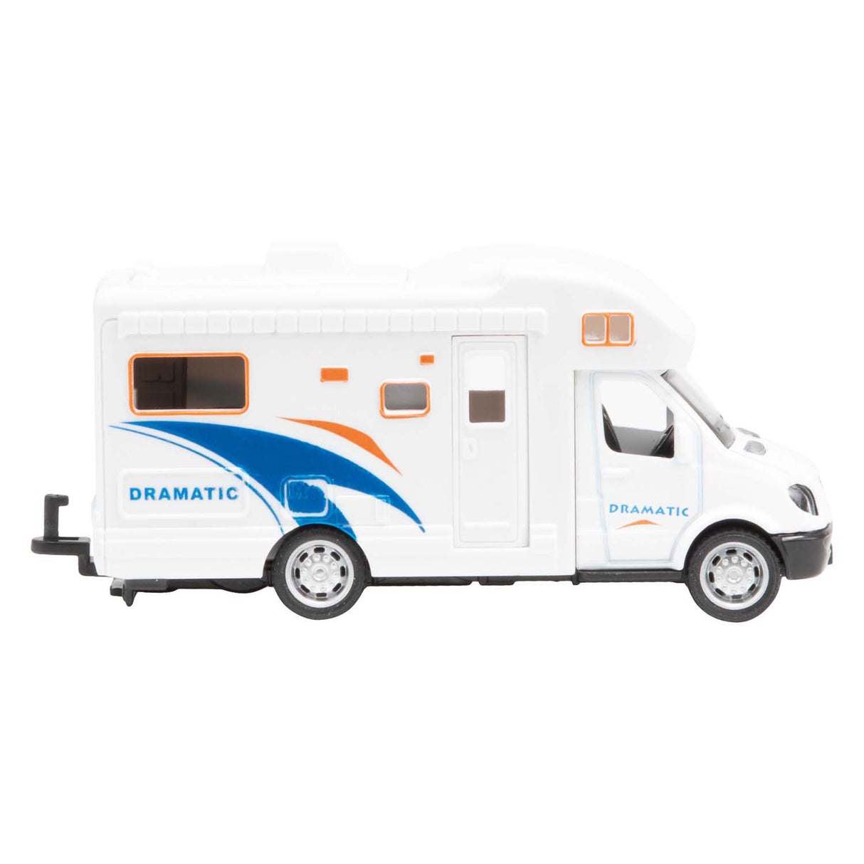 Toi-Toys Metal Pull tilbage Camper med trailer og snescooter