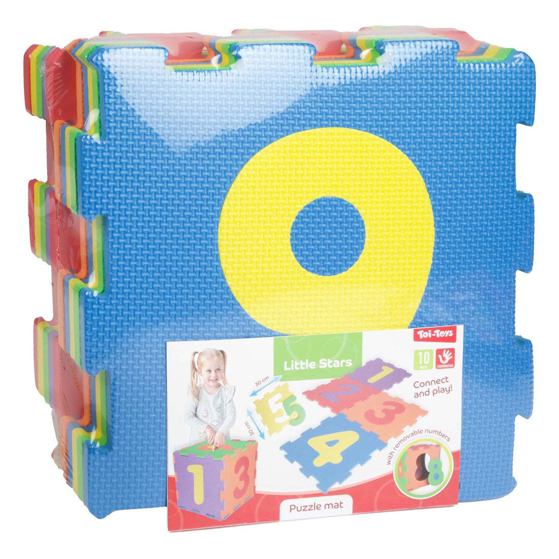 Toi-Tys Foam Play Mat med tall, 10.