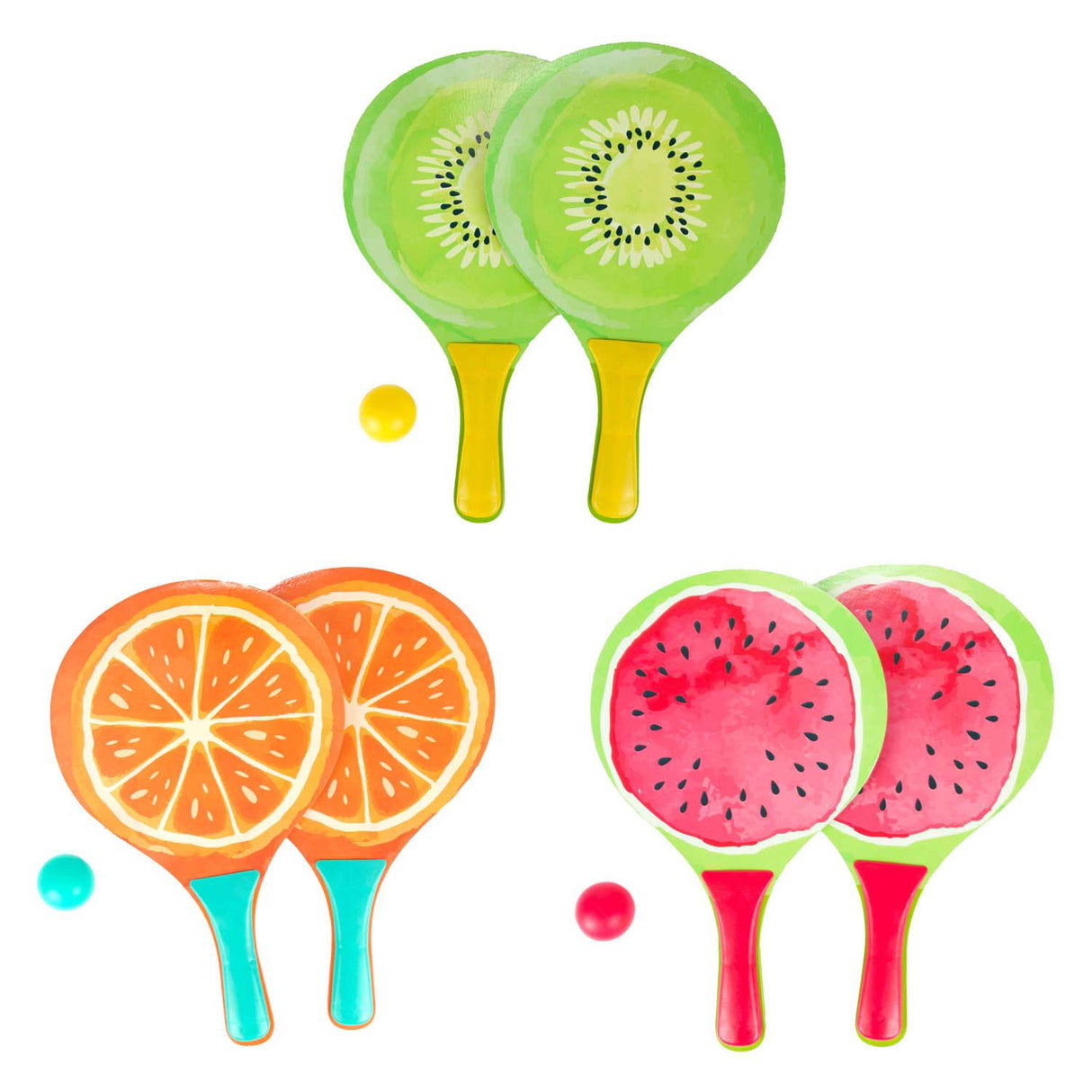 Toi-toys Beach-Tennis-Set Obst, 3-teilig.