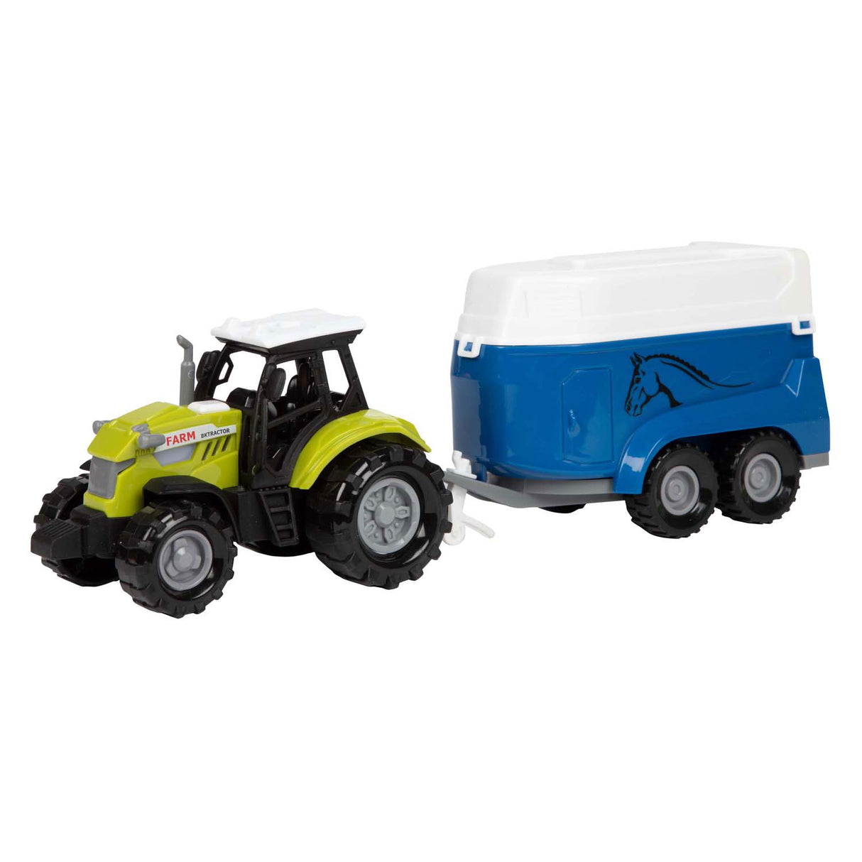 Toi-toys Ackers Ville Traktor und Anhänger mit Licht und Sound, 10 cm