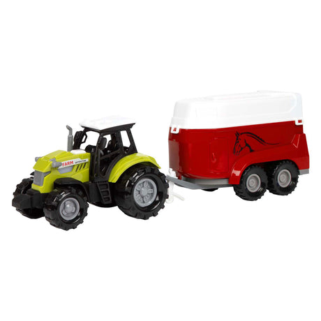 Toi-toys Ackers Ville Traktor und Anhänger mit Licht und Sound, 10 cm