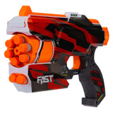 Toi-toys Schaumstoff-Strikex-Schießpistole, sechsschüssiger Zyklon mit 12 Schaumstoffpfeilen