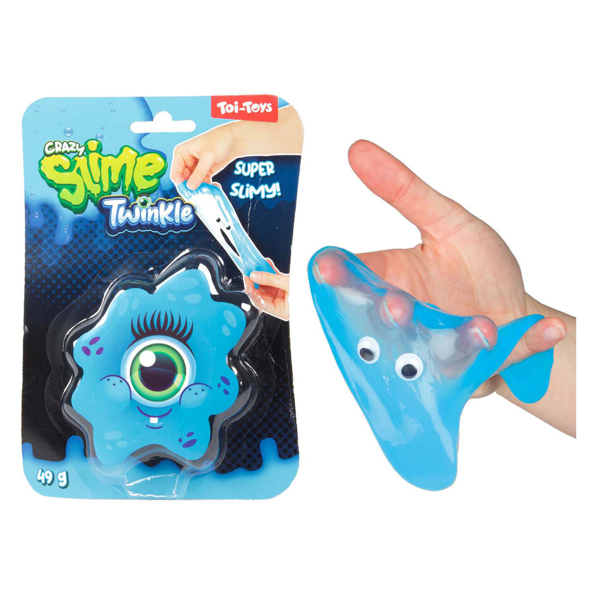 Toi-toys crazy slime slijm monster met ogen