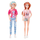 Toi Toys Lauren Teenie-Puppe auf dem Fahrrad