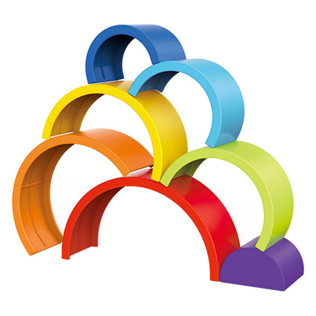 Toi-toys Little Stars Baby-Stapelturm Regenbogen, 7-tlg.