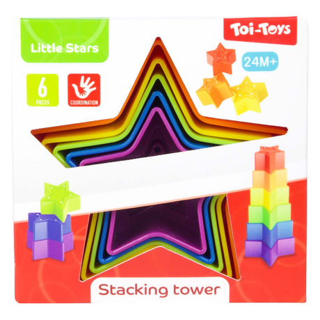 Toi-toys Little Stars Stapelturm Stern 6-teilig
