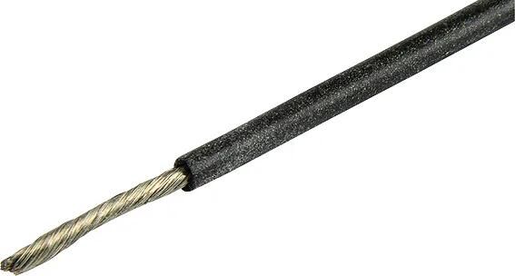 Herth+Buss Kabel Elektrokabel Silikon 0,75 mm schwarz 5mtr.