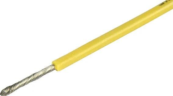 Herth+Buss Kabel Elektrokabel Silikon 0,75 mm gelb 5mtr.