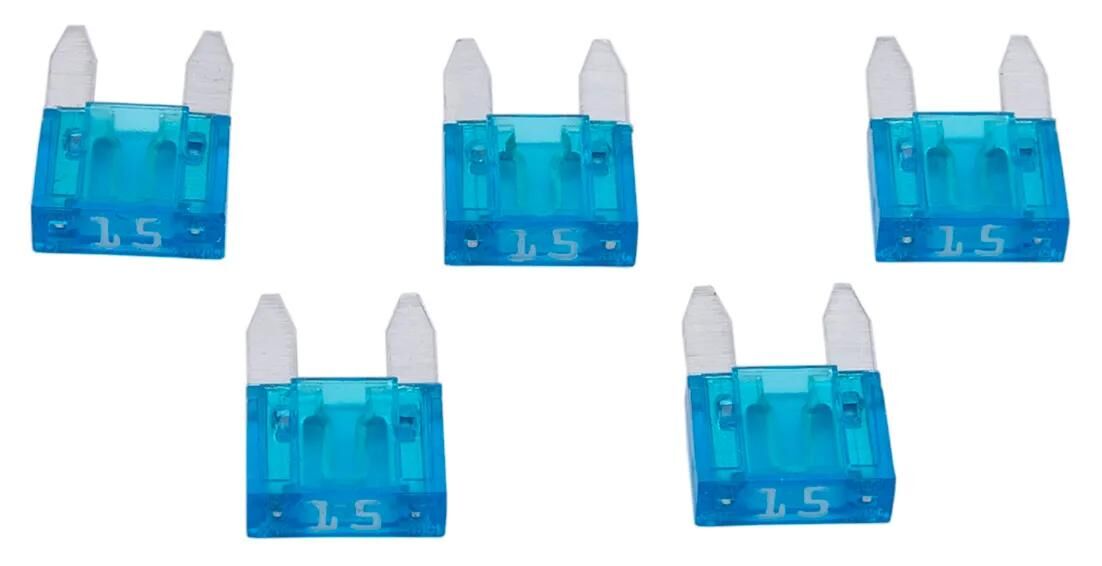 Demnächst erhältlich: Dresselhaus Minisicherung Flachstecker Flachsicherung Mini 15a hellblau 5 Stk.
