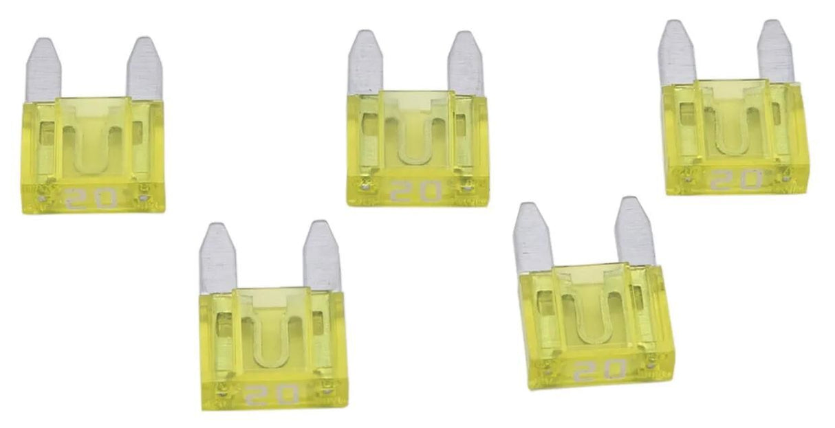 Demnächst erhältlich: Dresselhaus Minisicherung Flachstecker Flachsicherung Mini 20a gelb 5 Stk.
