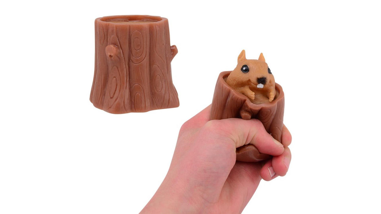 Johntoy John Toy Quetschpuppe Eichhörnchen 7x6x7cm