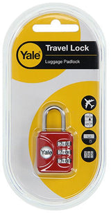 Yale 1018567 - bagage-cijferhangslot rood yp1 28 121 1r 28mm | 5 stuks