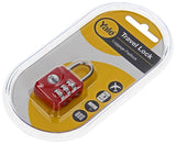 Yale 1018567 - bagage-cijferhangslot rood yp1 28 121 1r 28mm | 5 stuks
